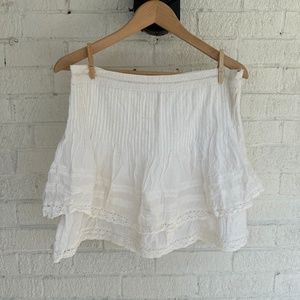 Free people flounce mini skirt